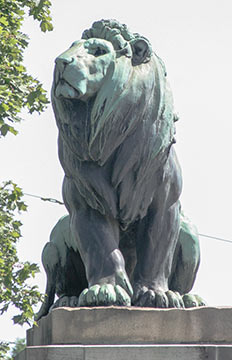 Löwe von der Ludwigsbrücke